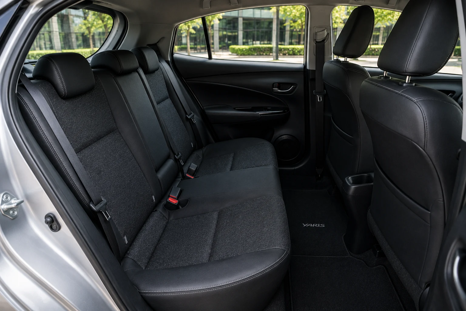 Toyota Yaris XLS rear seats and passenger space