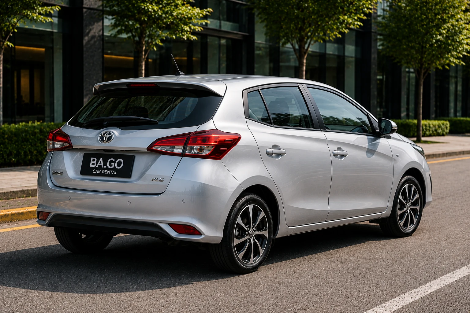 Toyota Yaris XLS rental car in Buenos Aires - rear exterior